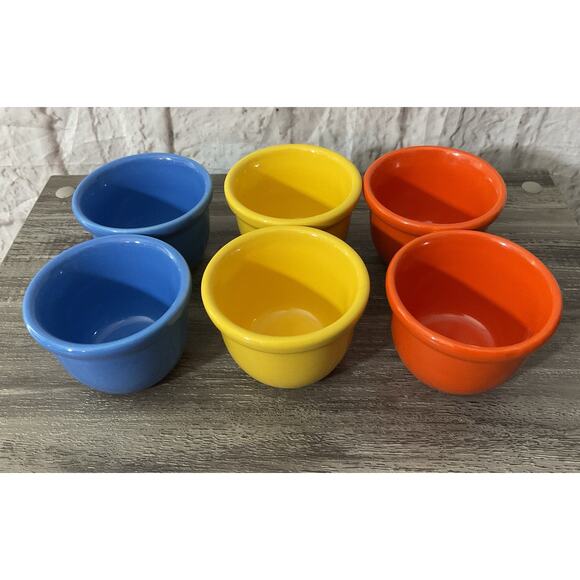 Set of 6 Ceramic Dessert, Salsa, Condiment Bowls Excellent - Picture 2 of 6